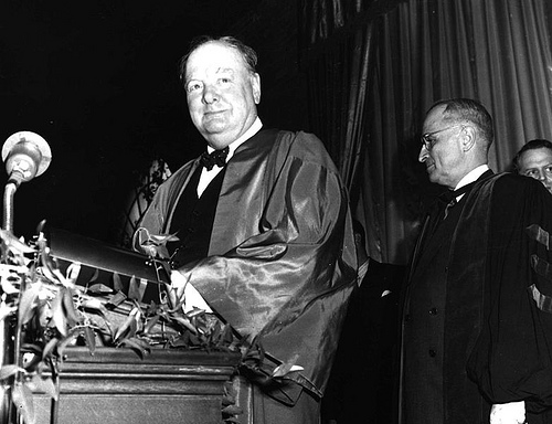 У.Черчилль в Фултоне, 5 марта 1946 года