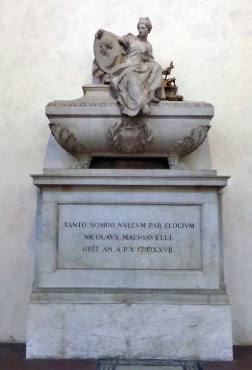 Кенотаф в честь Макиавелли в церкви Санта-Кроче во Флоренции