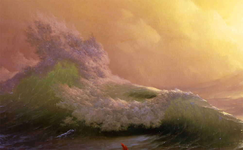 Фргамент картины Айвазовского «Девятый вал» 1850 -12