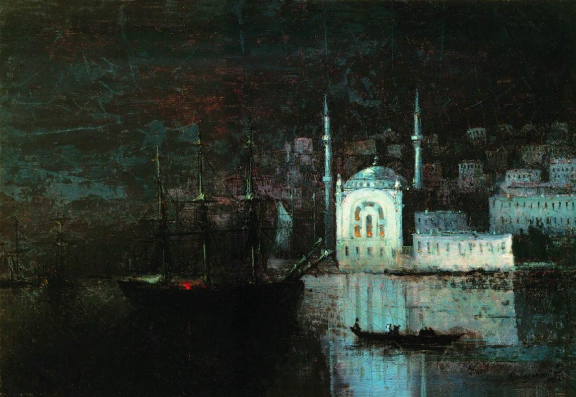 картина Айвазовского «Ночной Константинополь» 1886 -21