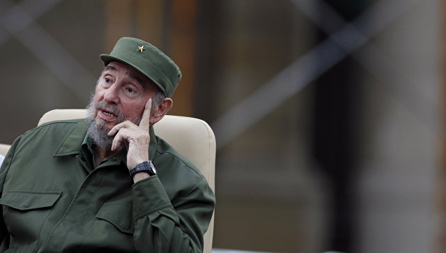Лидер кубинской революции Фидель Кастро